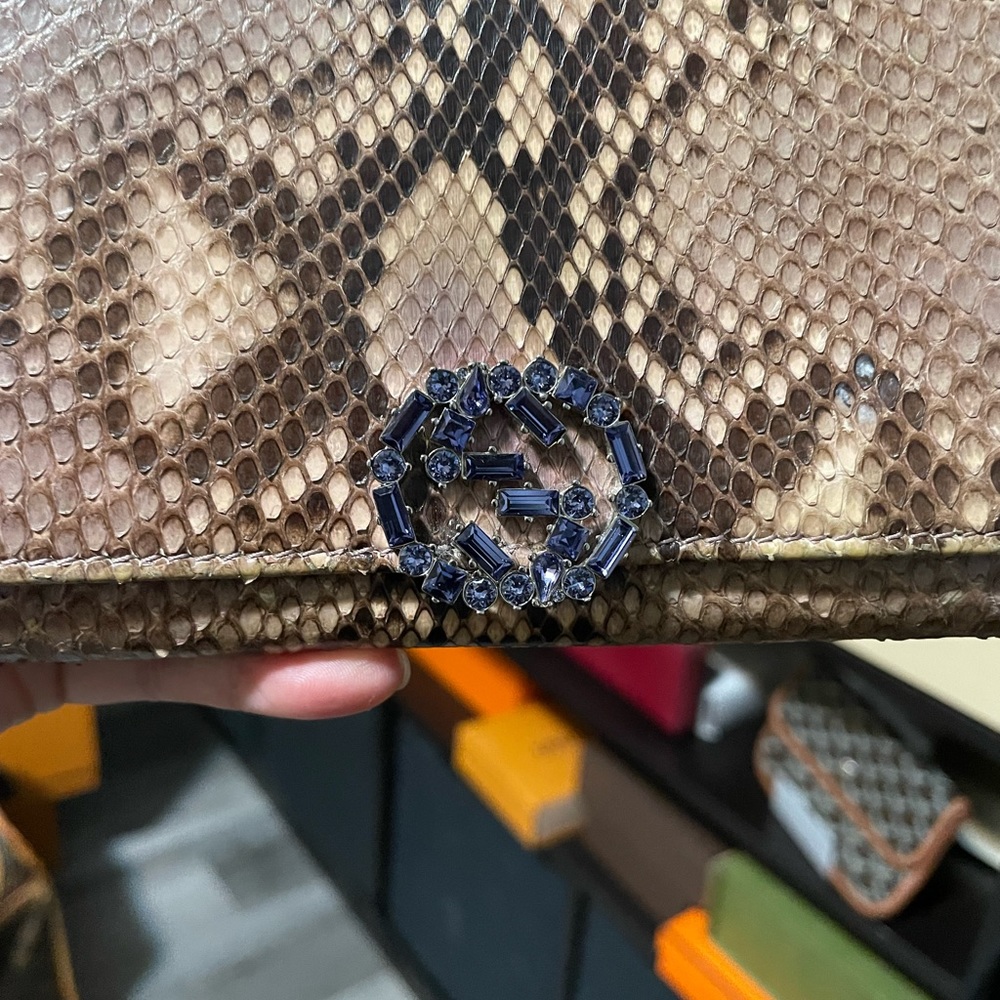 Gucci Gg Python Purple Long Wallet - image 2